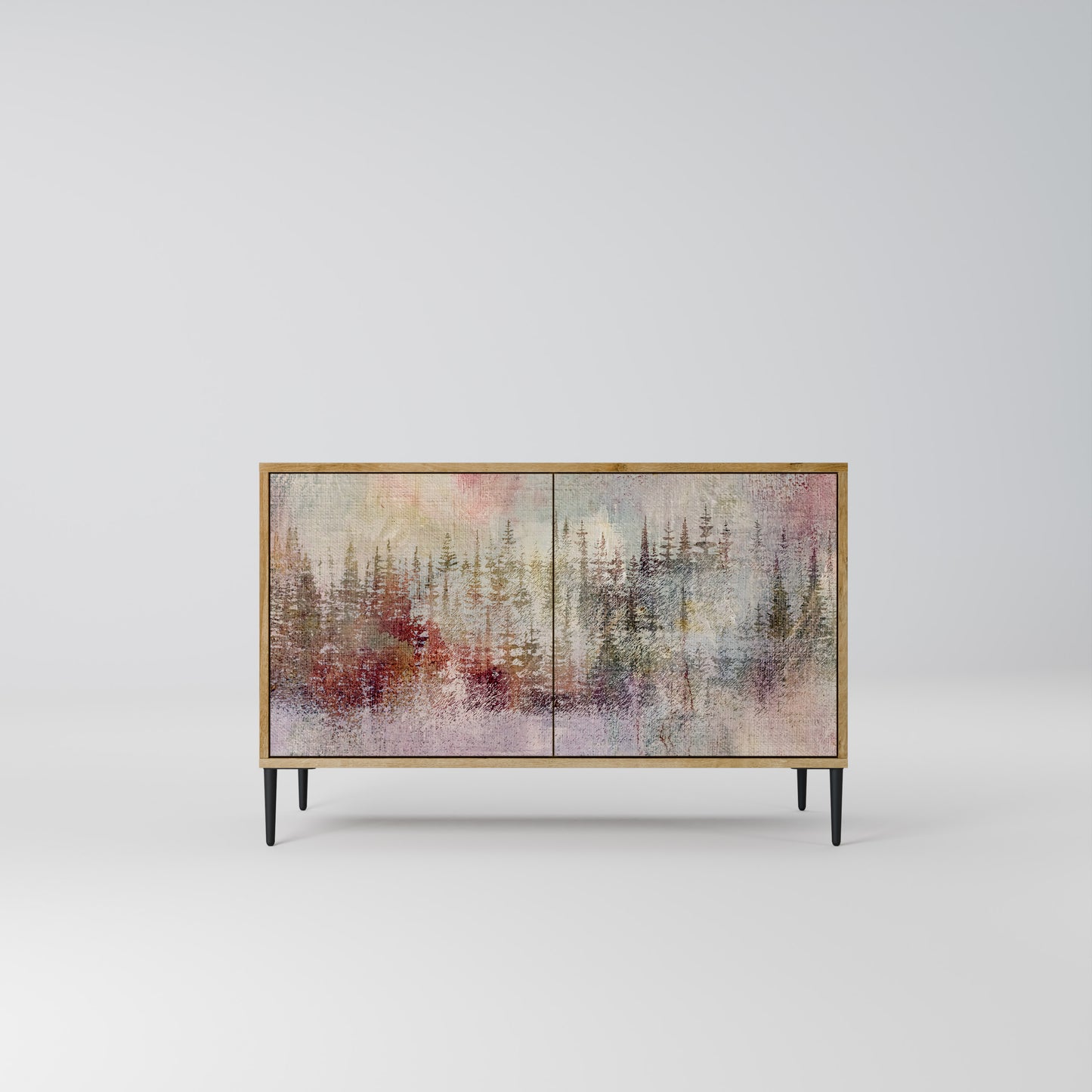 VEILED SUMMIT 2-Door Sideboard in Oak Effect