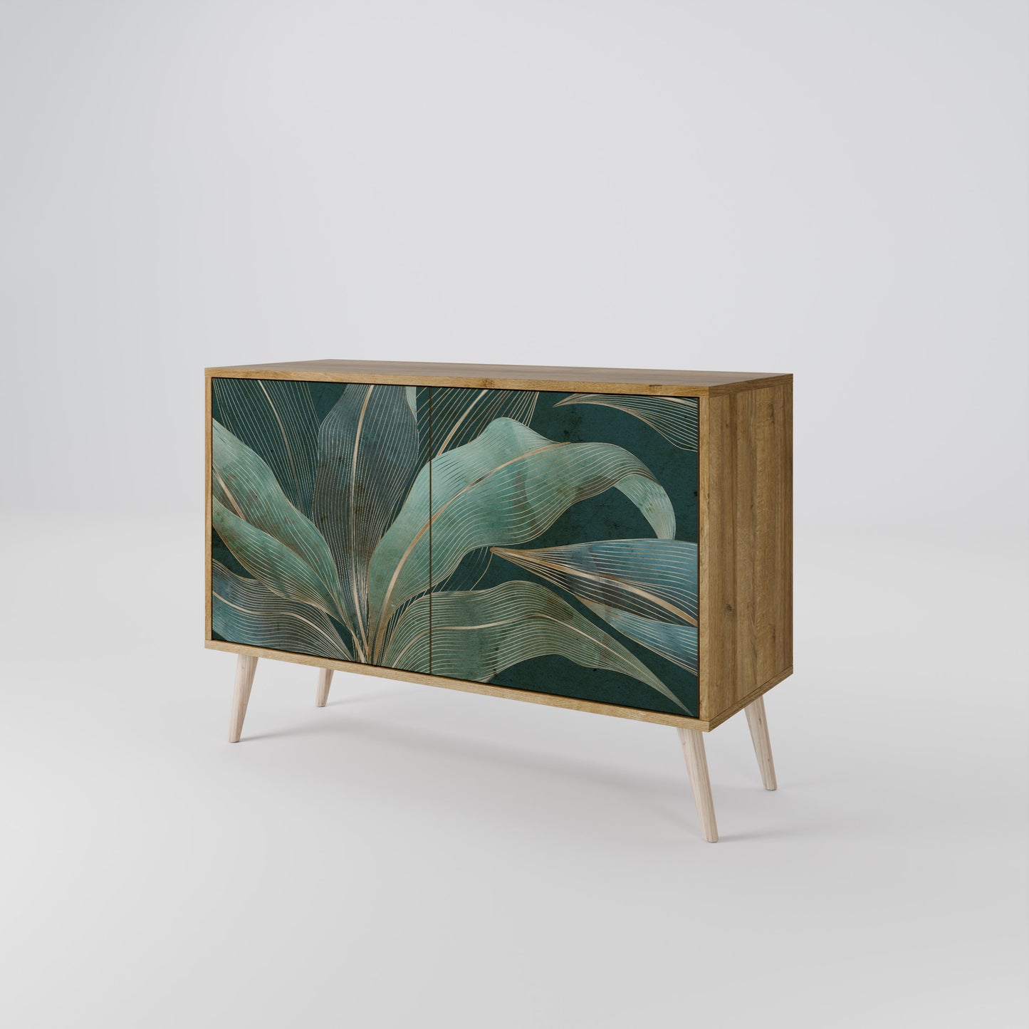 Credenza a 2 ante ROYAL GREEN in effetto rovere