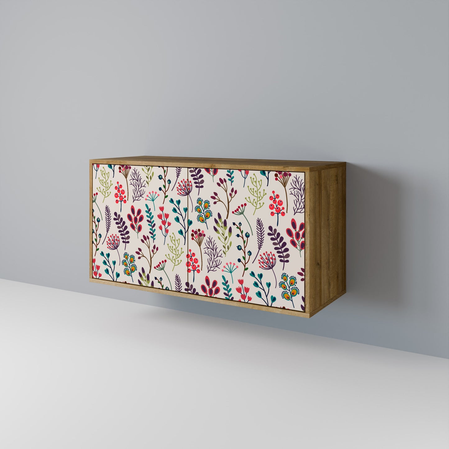 Credenza a 2 ante AUTUMN SUNDRIES in effetto rovere