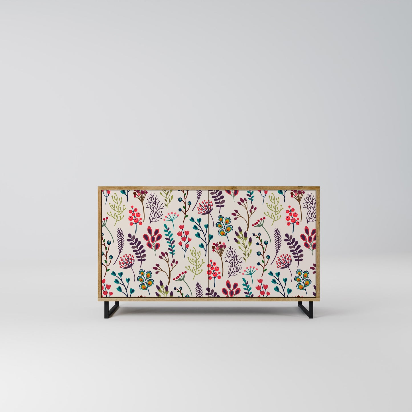Credenza a 2 ante AUTUMN SUNDRIES in effetto rovere