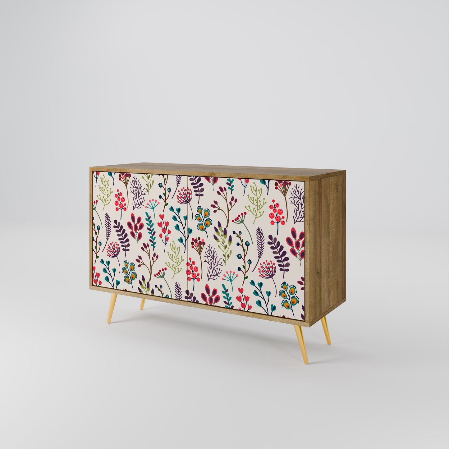 Credenza a 2 ante AUTUMN SUNDRIES in effetto rovere