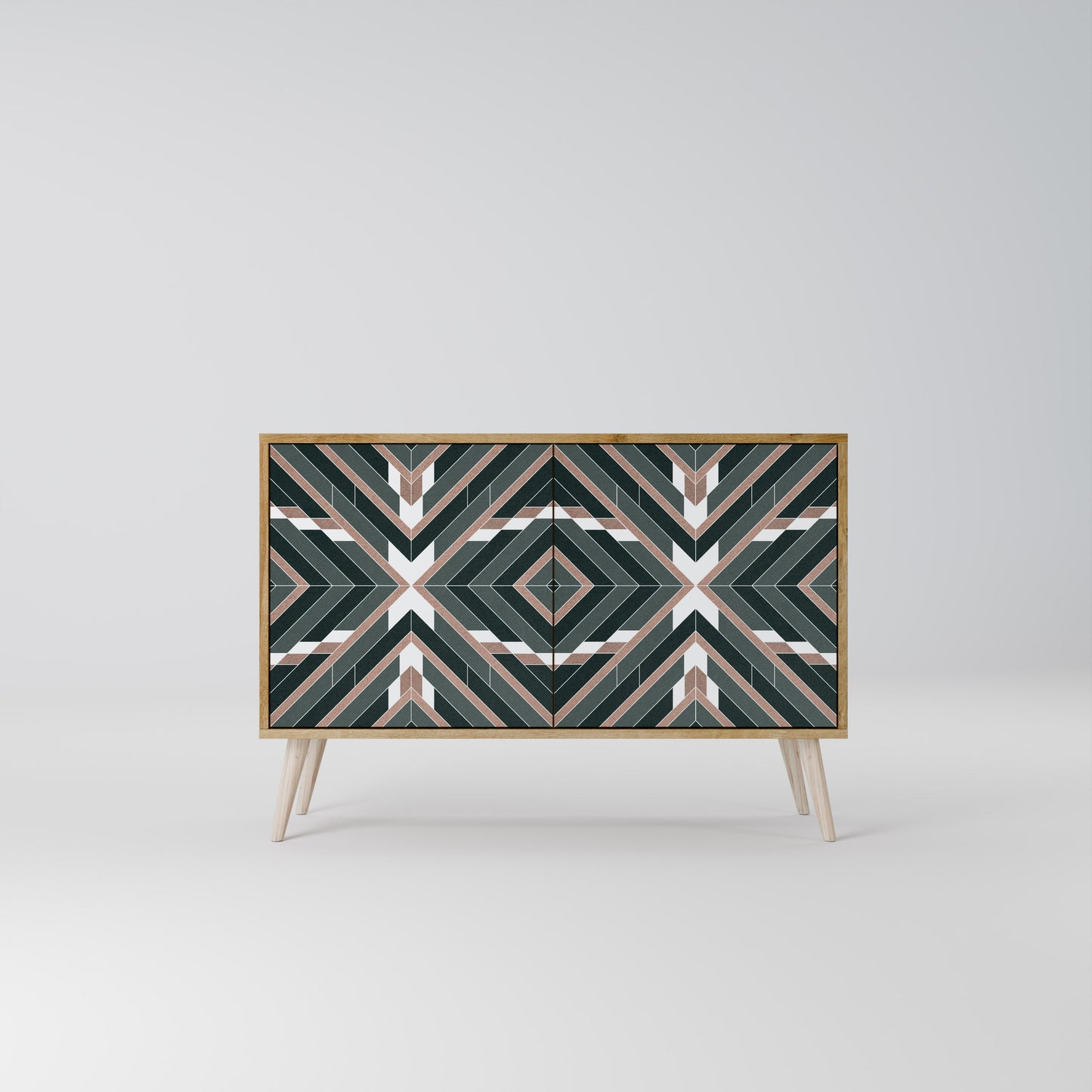 Credenza DIMENSION DELIGHTS a 2 ante in effetto rovere