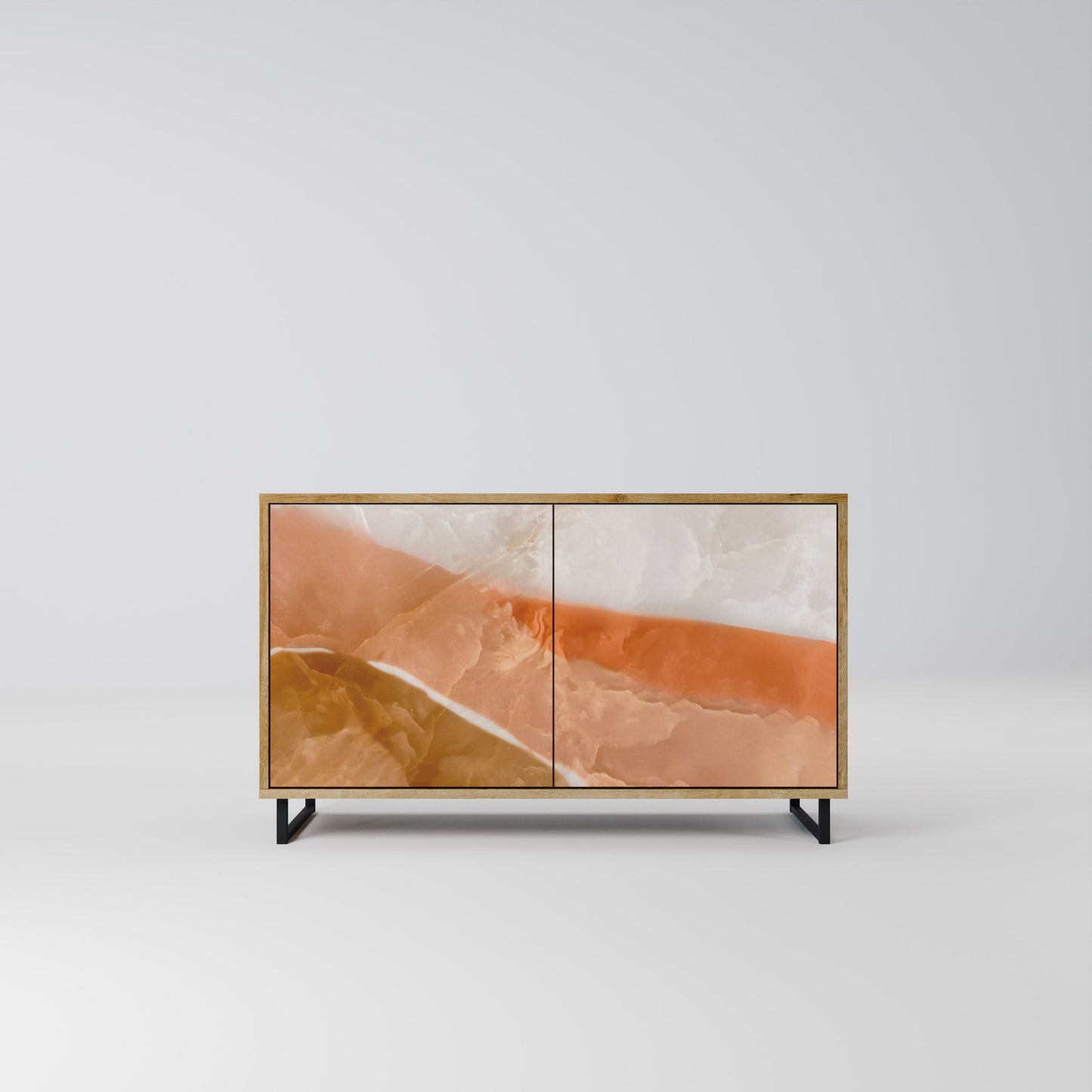 Credenza a 2 ante SANDHILLS SPLENDOUR in effetto rovere