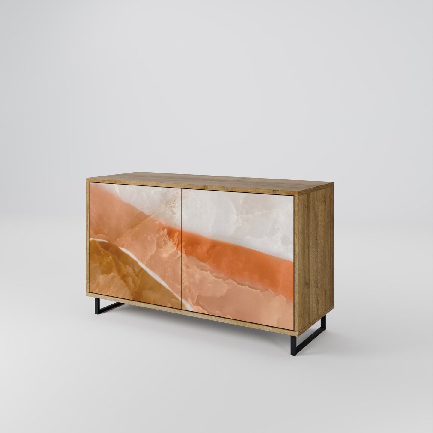 Credenza a 2 ante SANDHILLS SPLENDOUR in effetto rovere