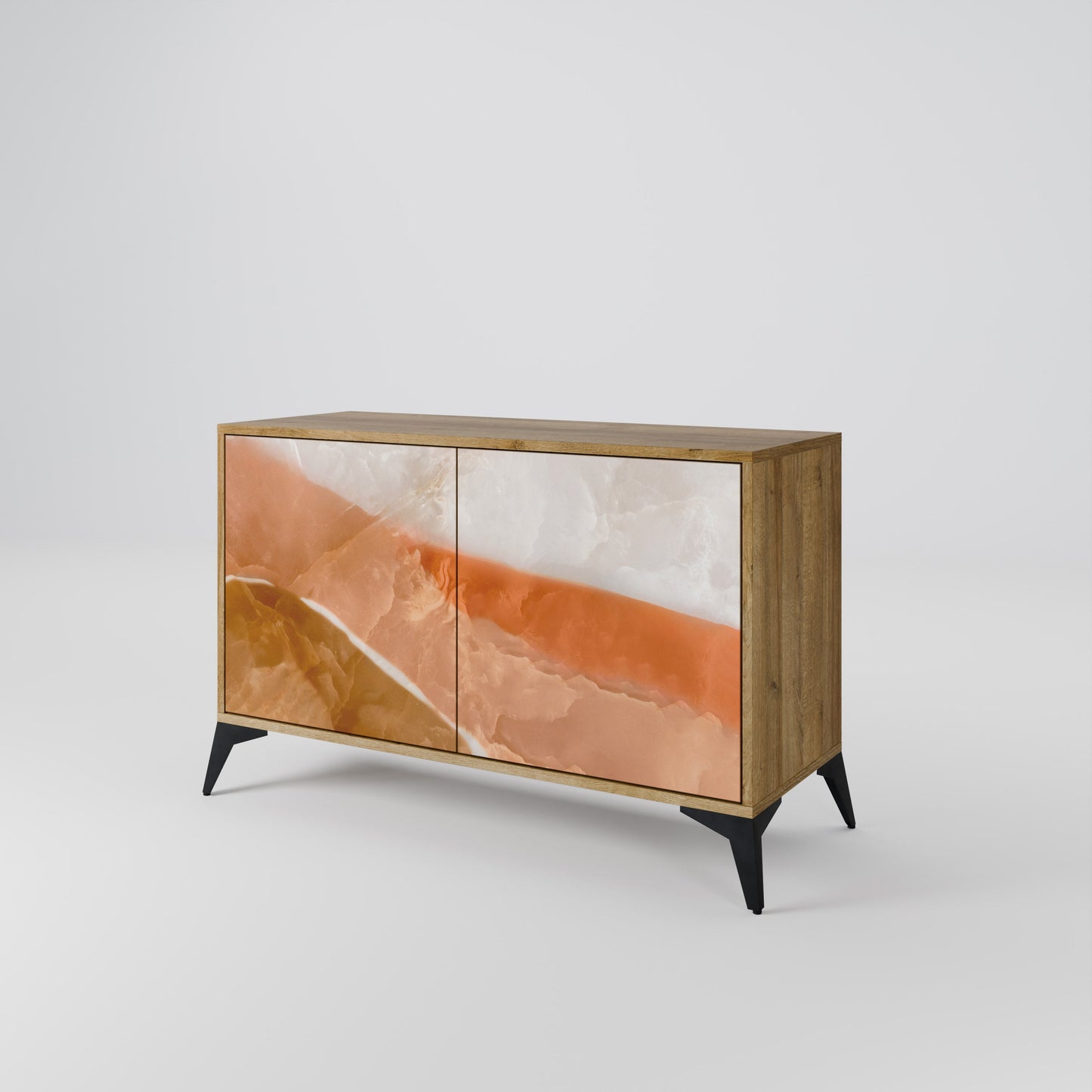 Credenza a 2 ante SANDHILLS SPLENDOUR in effetto rovere