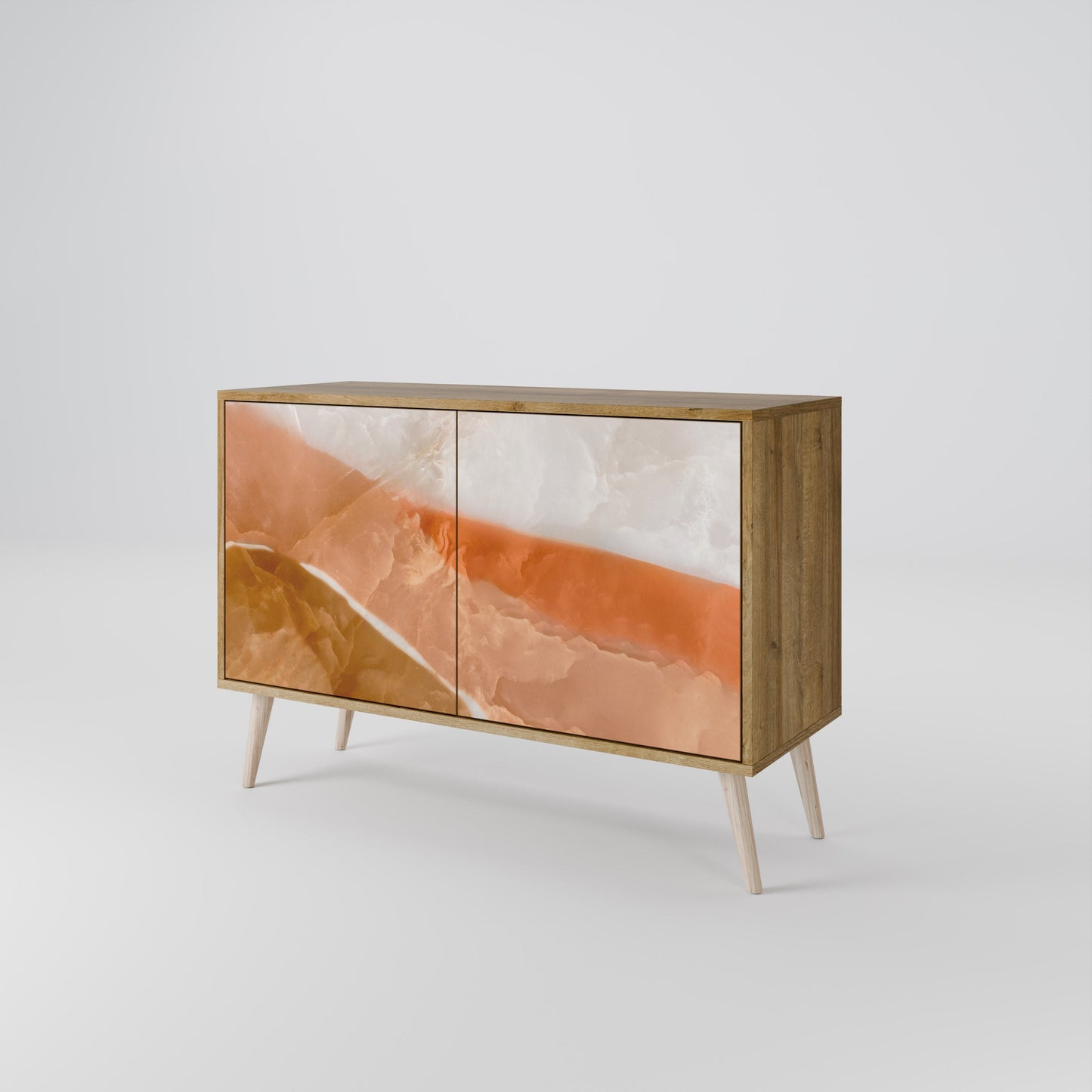 Credenza a 2 ante SANDHILLS SPLENDOUR in effetto rovere