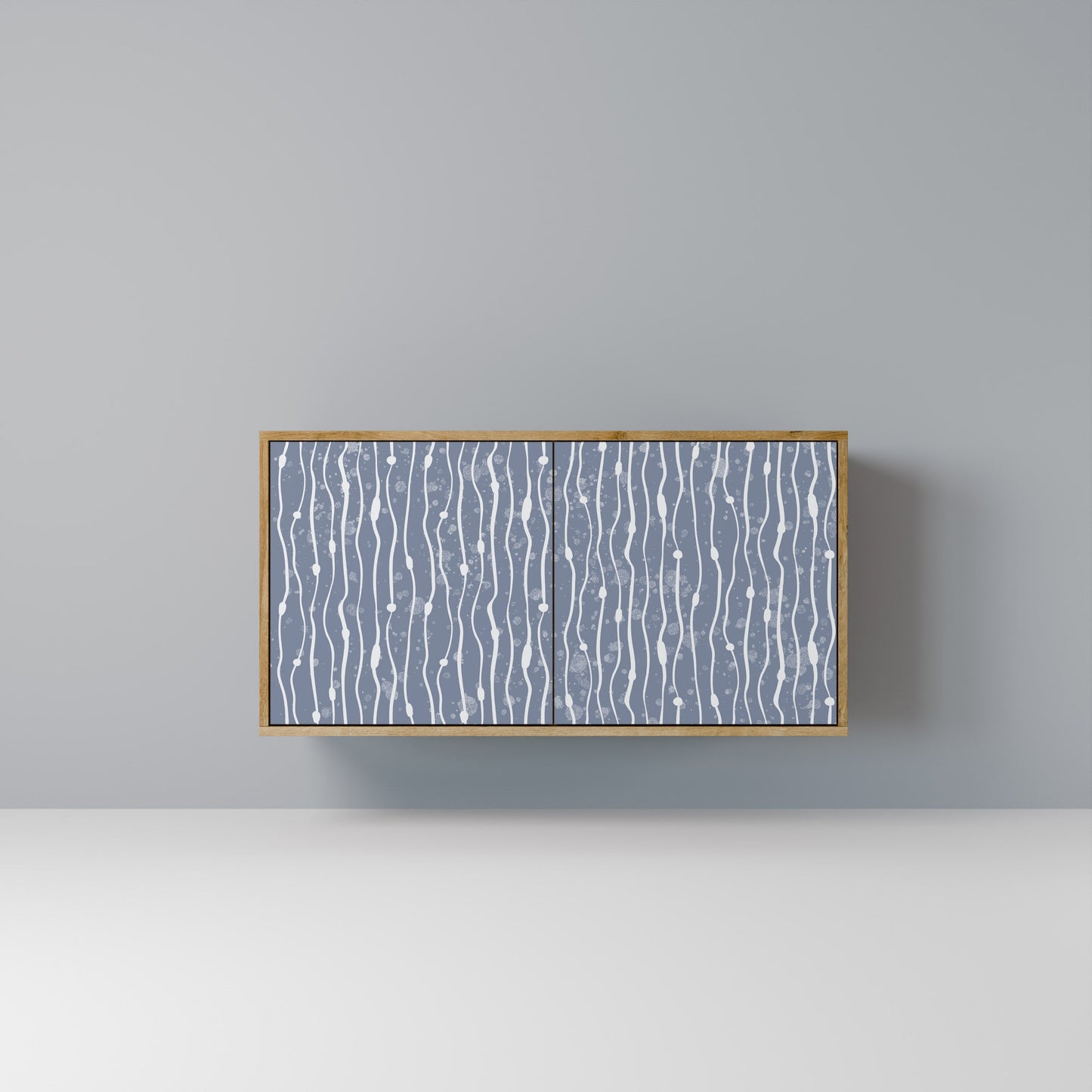 GRAPHITE RAIN 2-Door Sideboard in Oak Effect