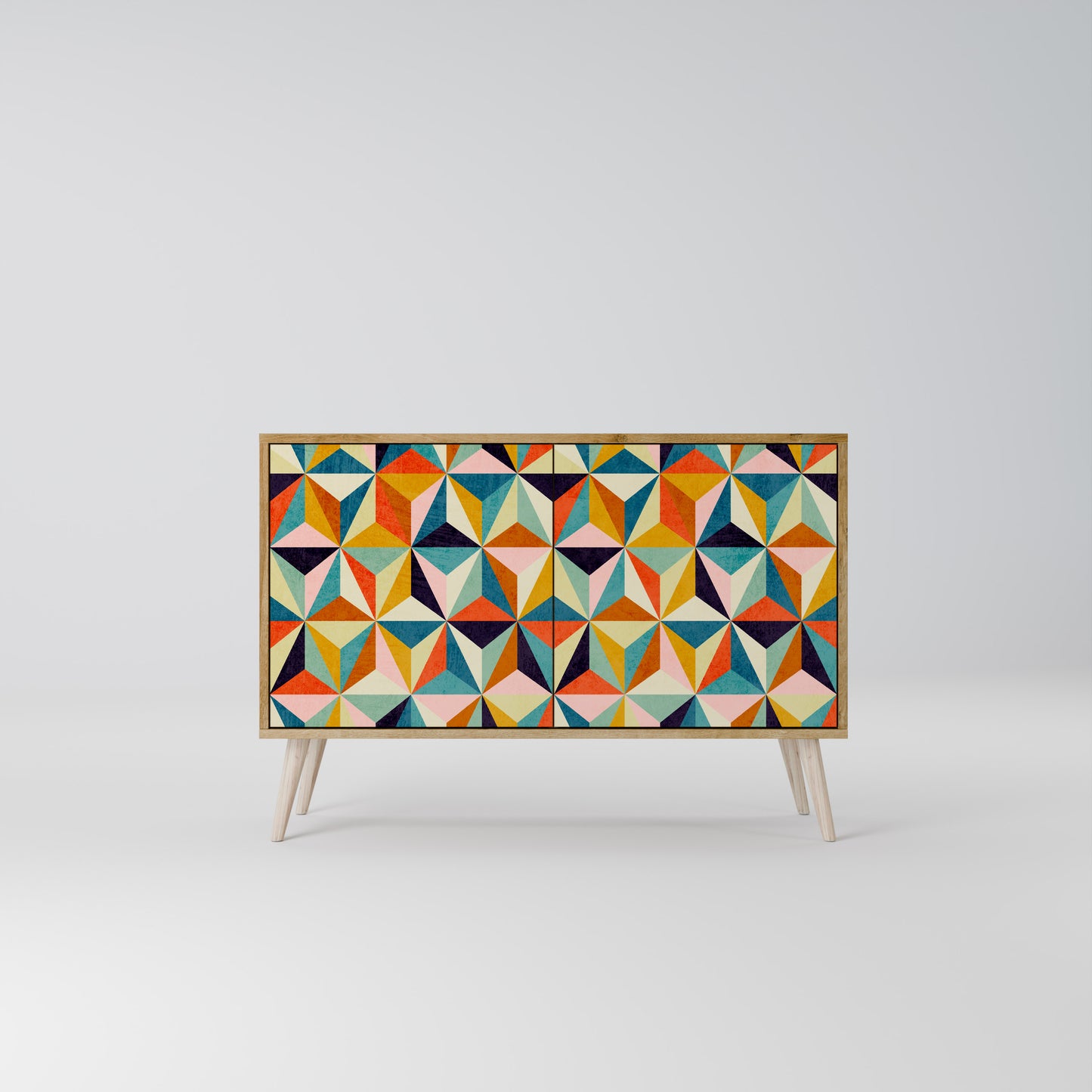 Credenza TESSELATE TREASURES a 2 ante in effetto rovere