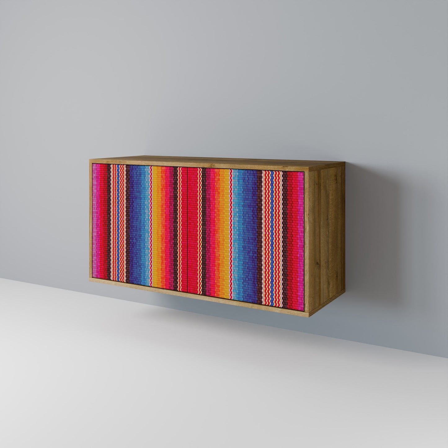 ETHNIC MEXICAN 2-Door Sideboard in Oak Effect