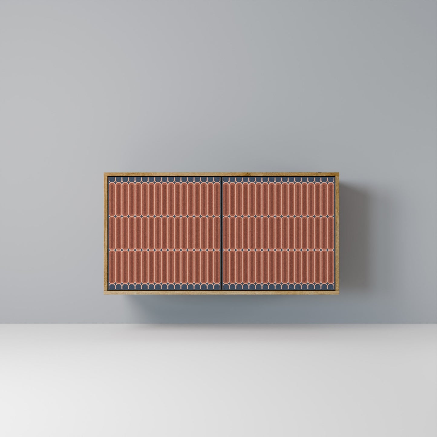 Credenza a 2 ante HYPNOTIC GATE in effetto rovere