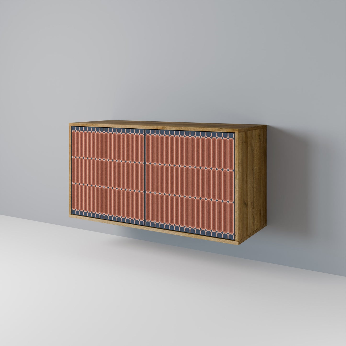 Credenza a 2 ante HYPNOTIC GATE in effetto rovere