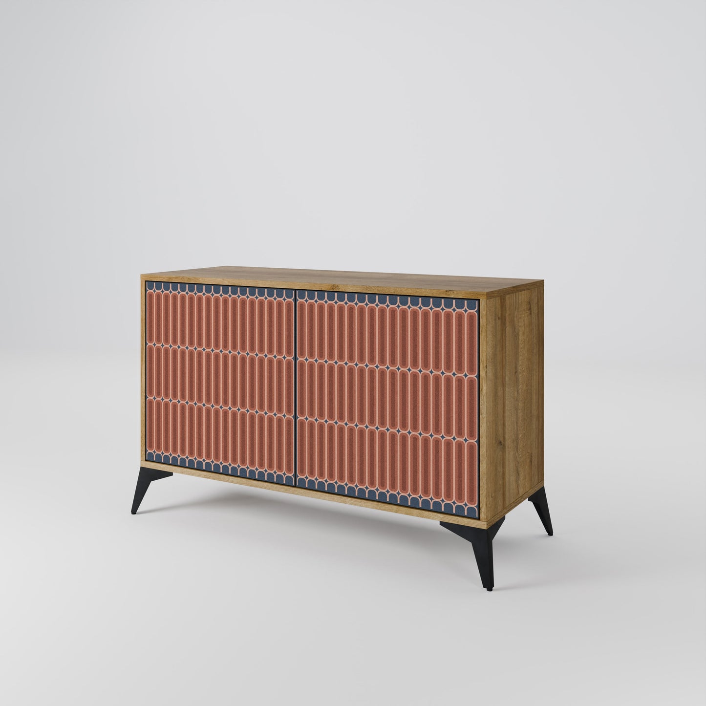 Credenza a 2 ante HYPNOTIC GATE in effetto rovere