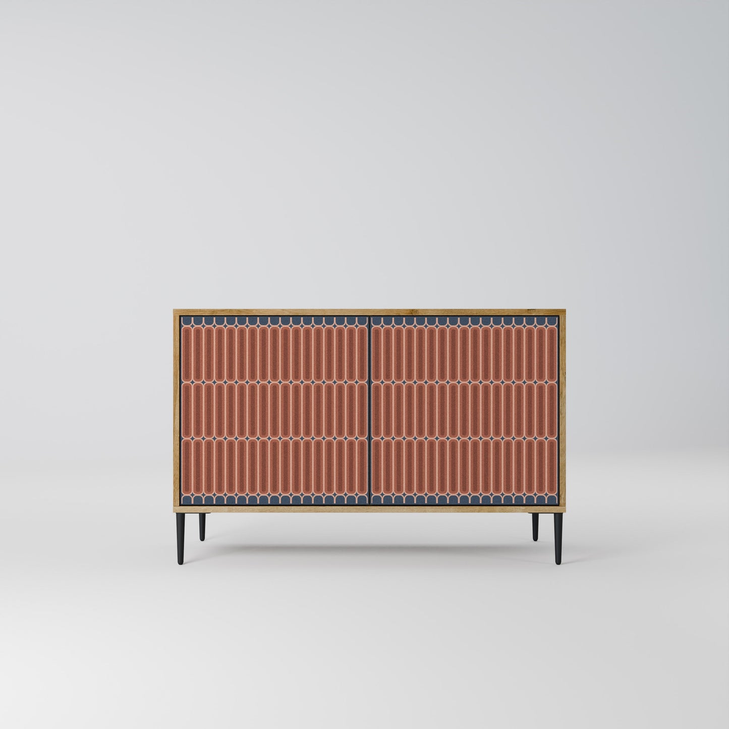 Credenza a 2 ante HYPNOTIC GATE in effetto rovere