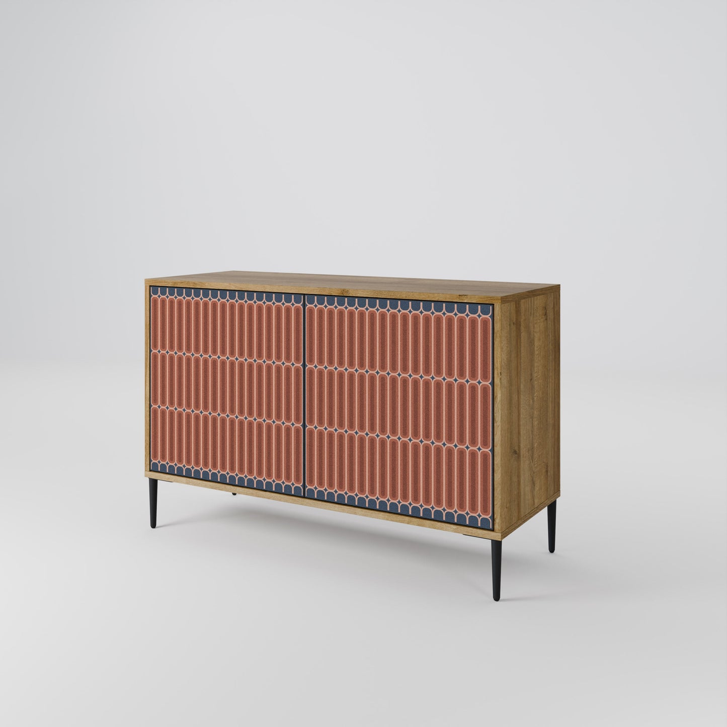 Credenza a 2 ante HYPNOTIC GATE in effetto rovere