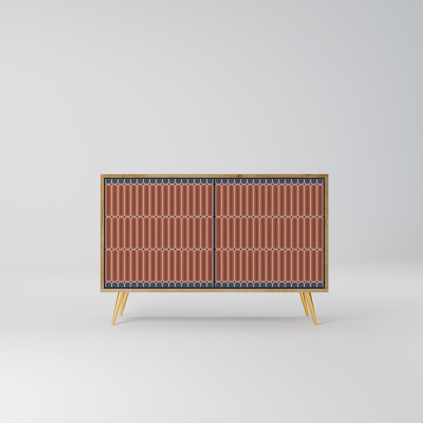 Credenza a 2 ante HYPNOTIC GATE in effetto rovere