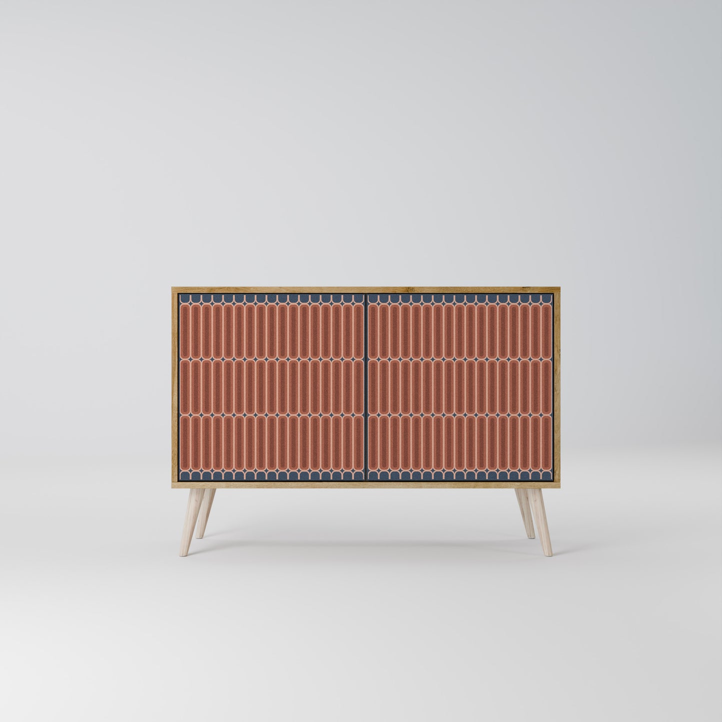 Credenza a 2 ante HYPNOTIC GATE in effetto rovere