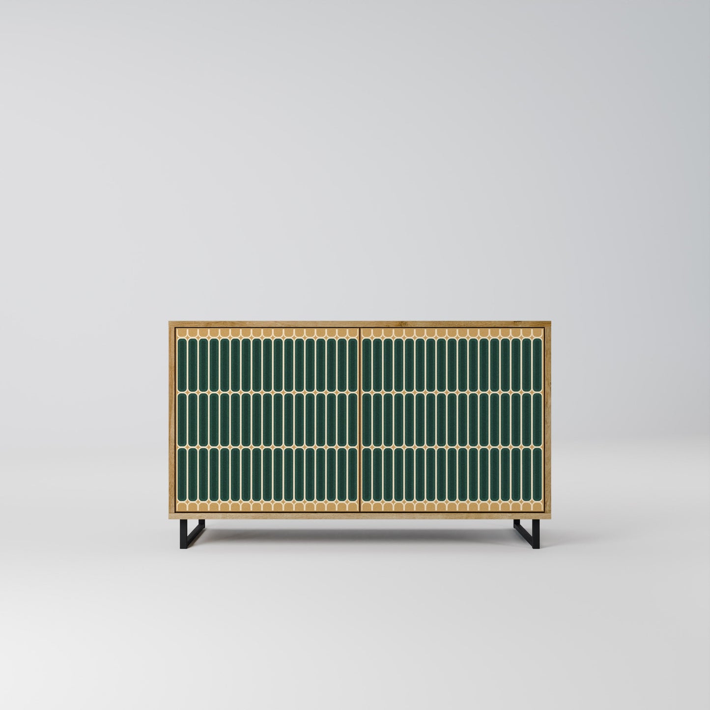 Credenza ILUSION GATE a 2 ante in effetto rovere