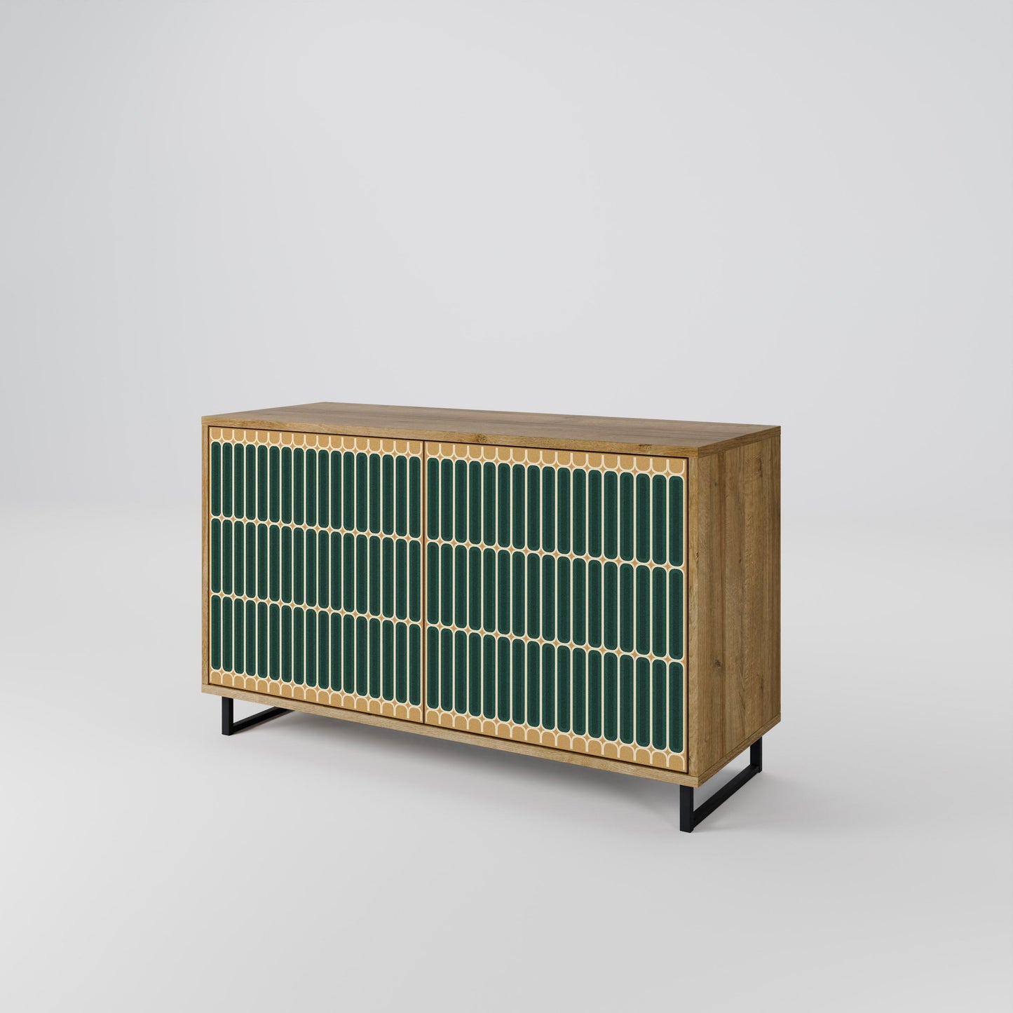 Credenza ILUSION GATE a 2 ante in effetto rovere