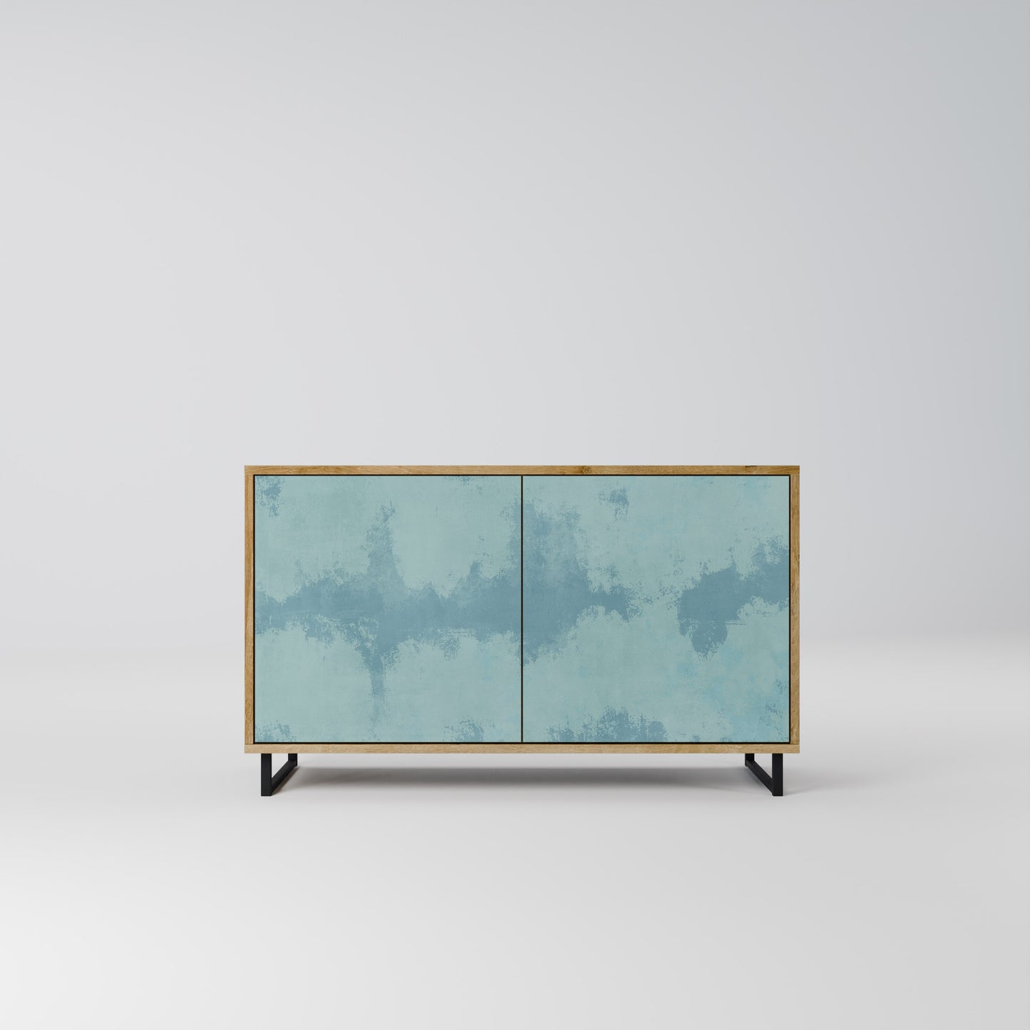 SKY WASH 2-Door Sideboard in Oak Effect