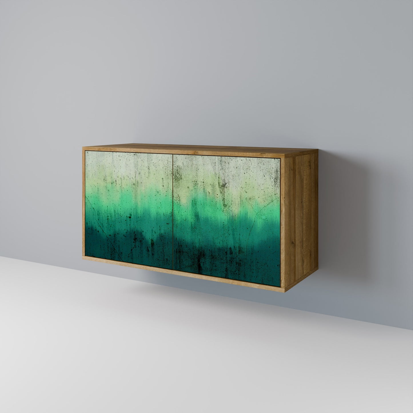 Credenza NORTHERN LIGHTS a 2 ante in effetto rovere