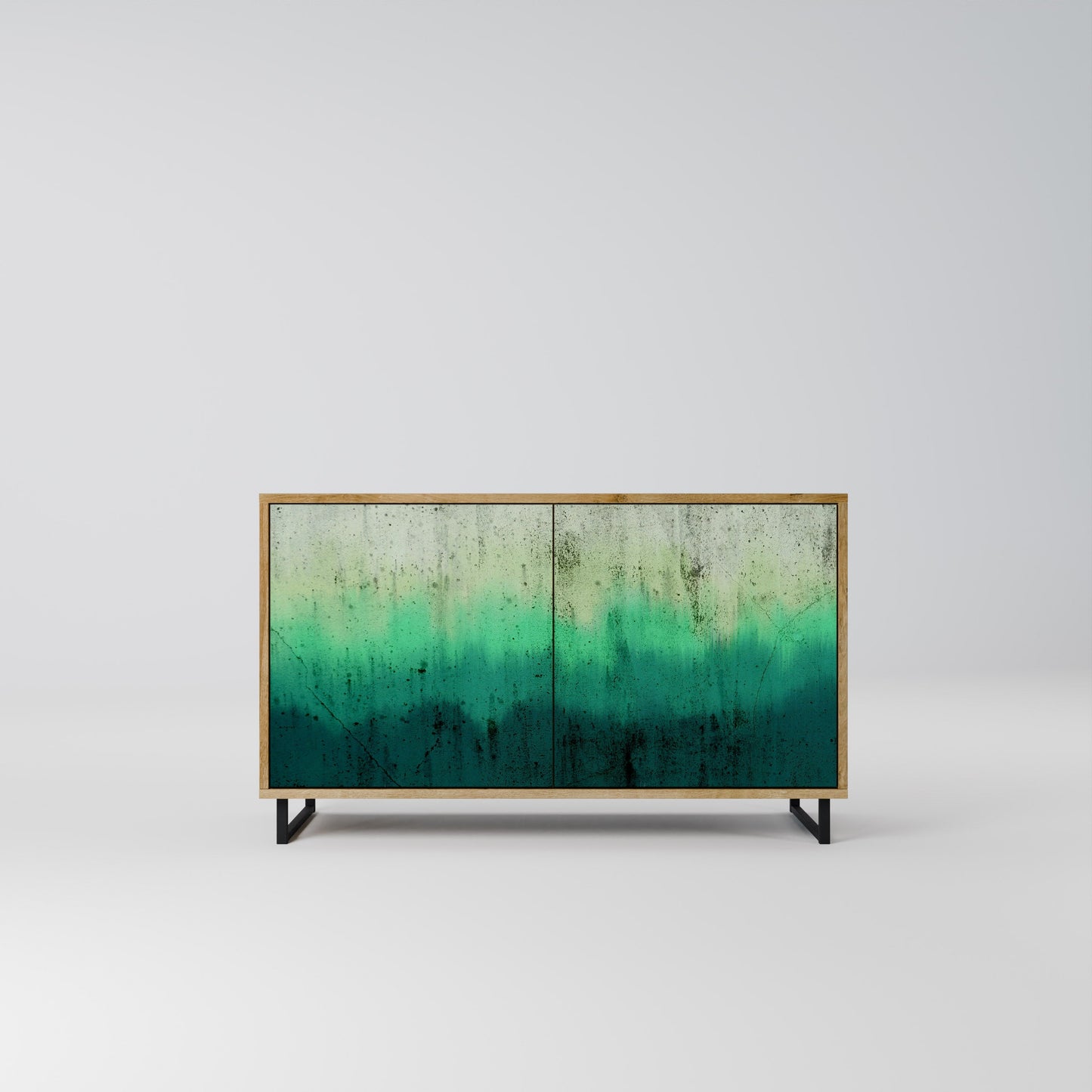 Credenza NORTHERN LIGHTS a 2 ante in effetto rovere