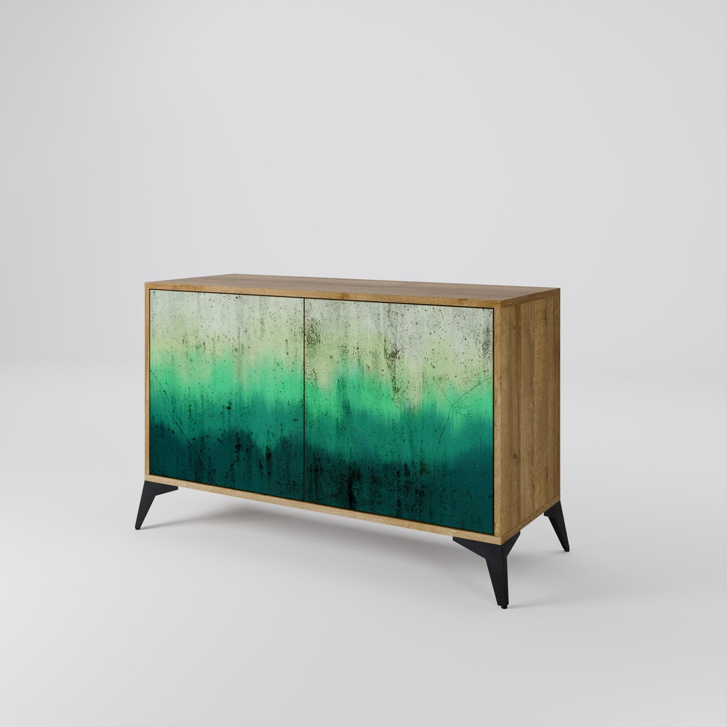 Credenza NORTHERN LIGHTS a 2 ante in effetto rovere