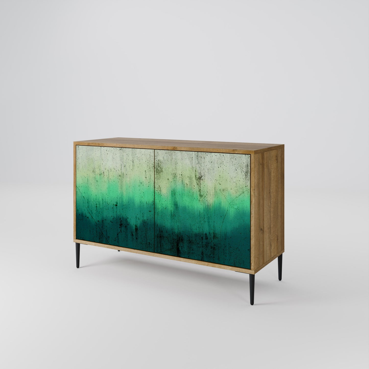 Credenza NORTHERN LIGHTS a 2 ante in effetto rovere