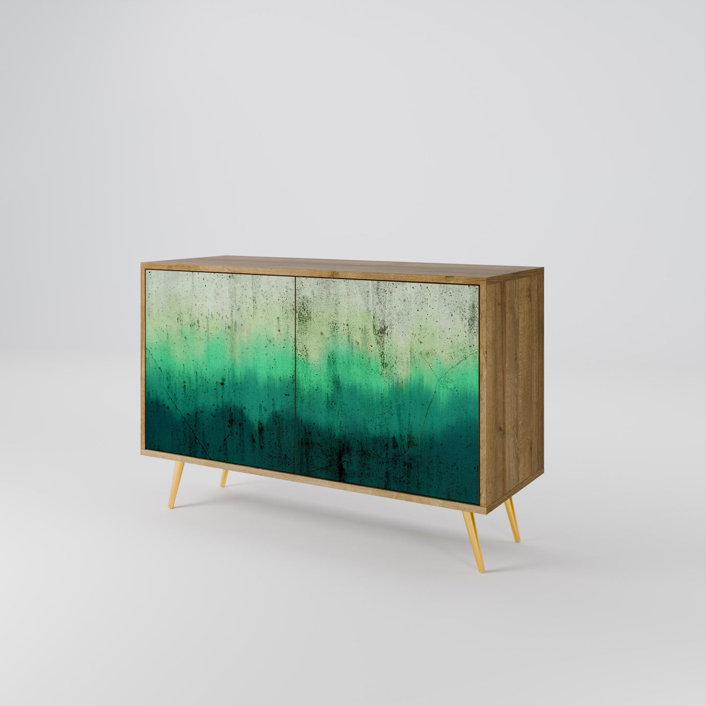 Credenza NORTHERN LIGHTS a 2 ante in effetto rovere