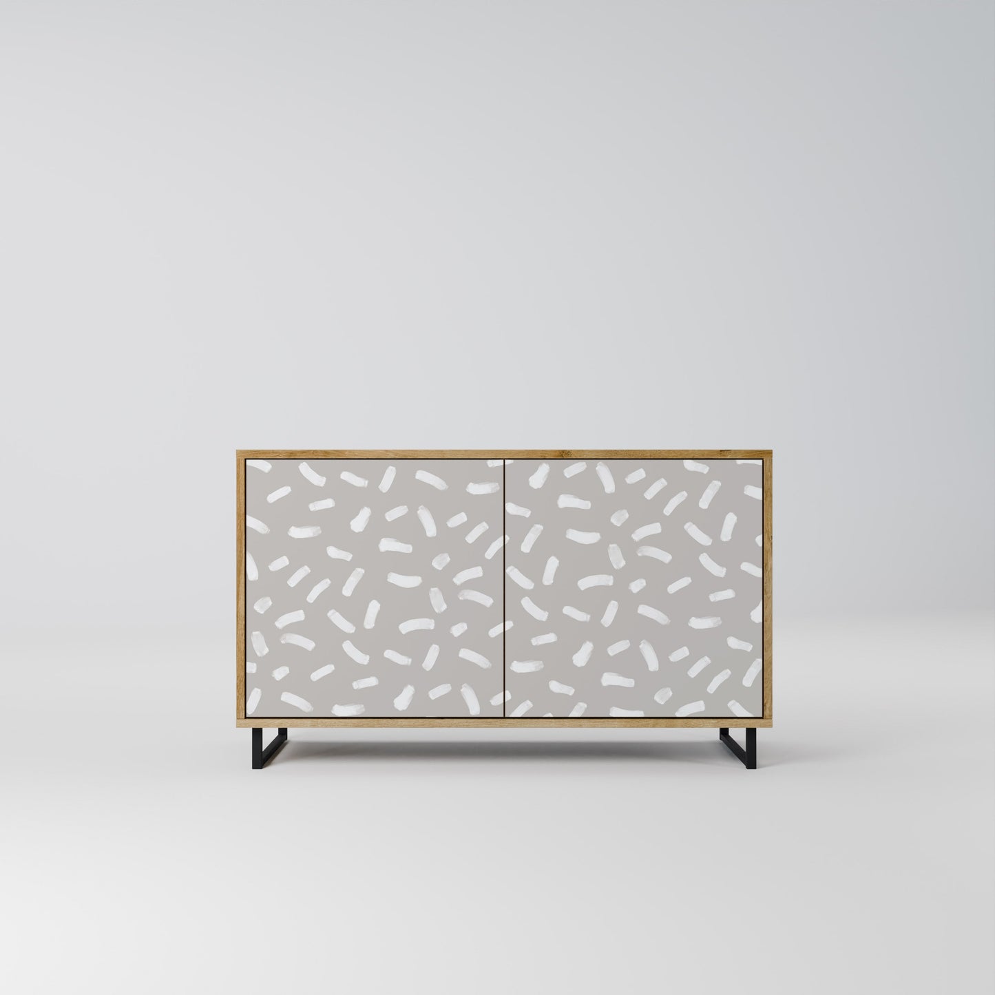 Credenza PASSING SECONDS a 2 ante in effetto rovere