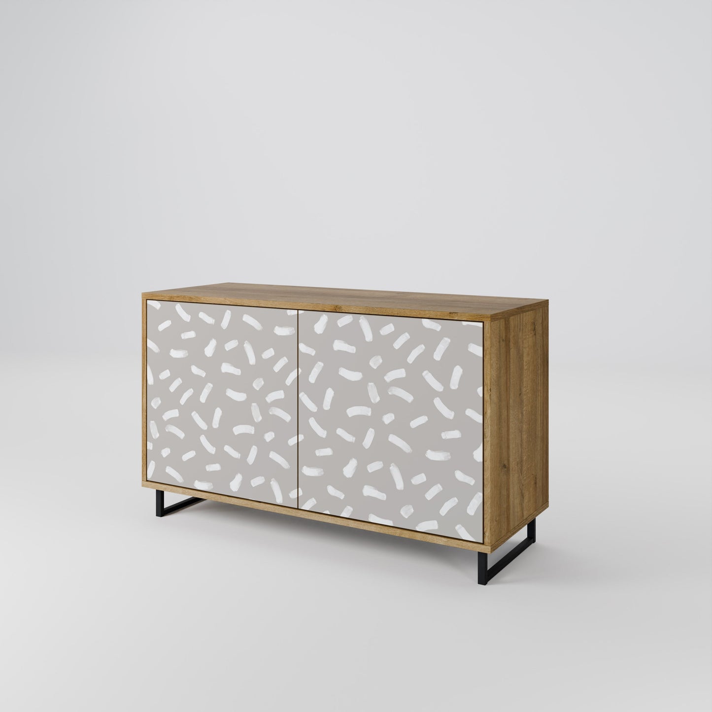 Credenza PASSING SECONDS a 2 ante in effetto rovere