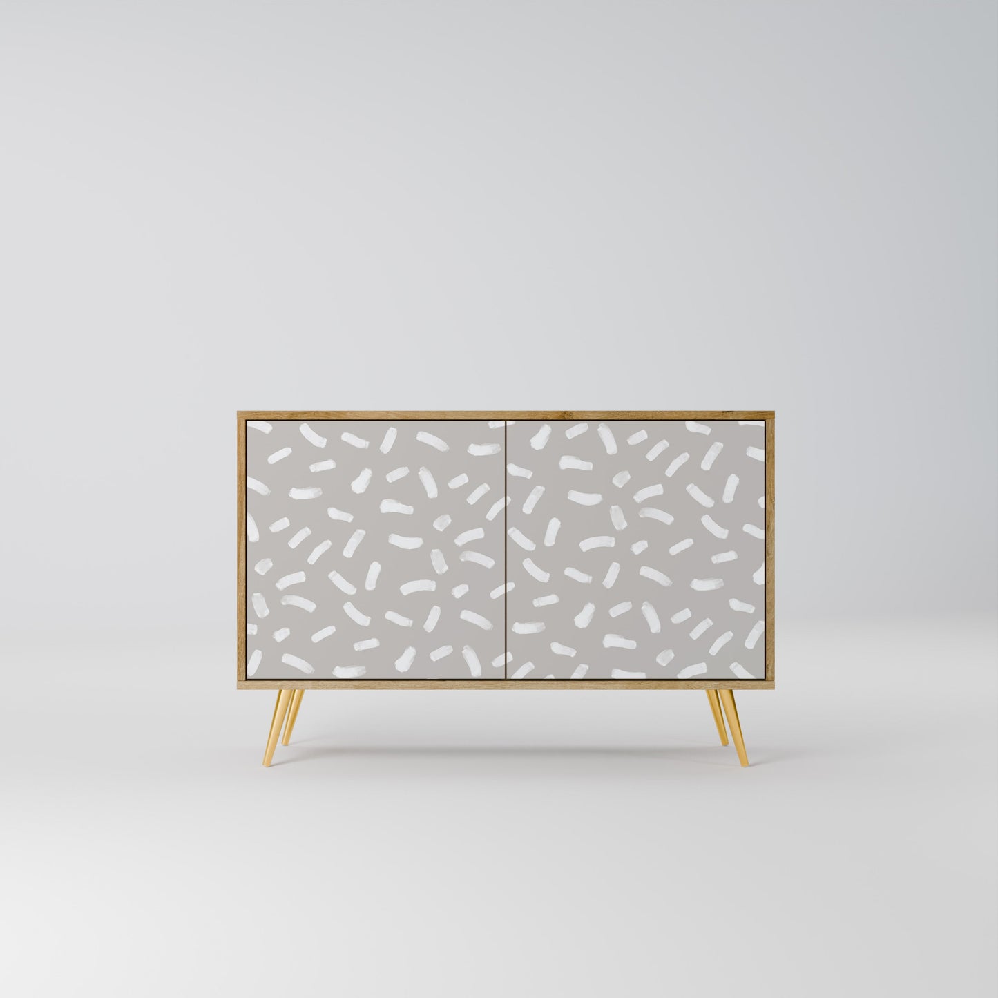 Credenza PASSING SECONDS a 2 ante in effetto rovere