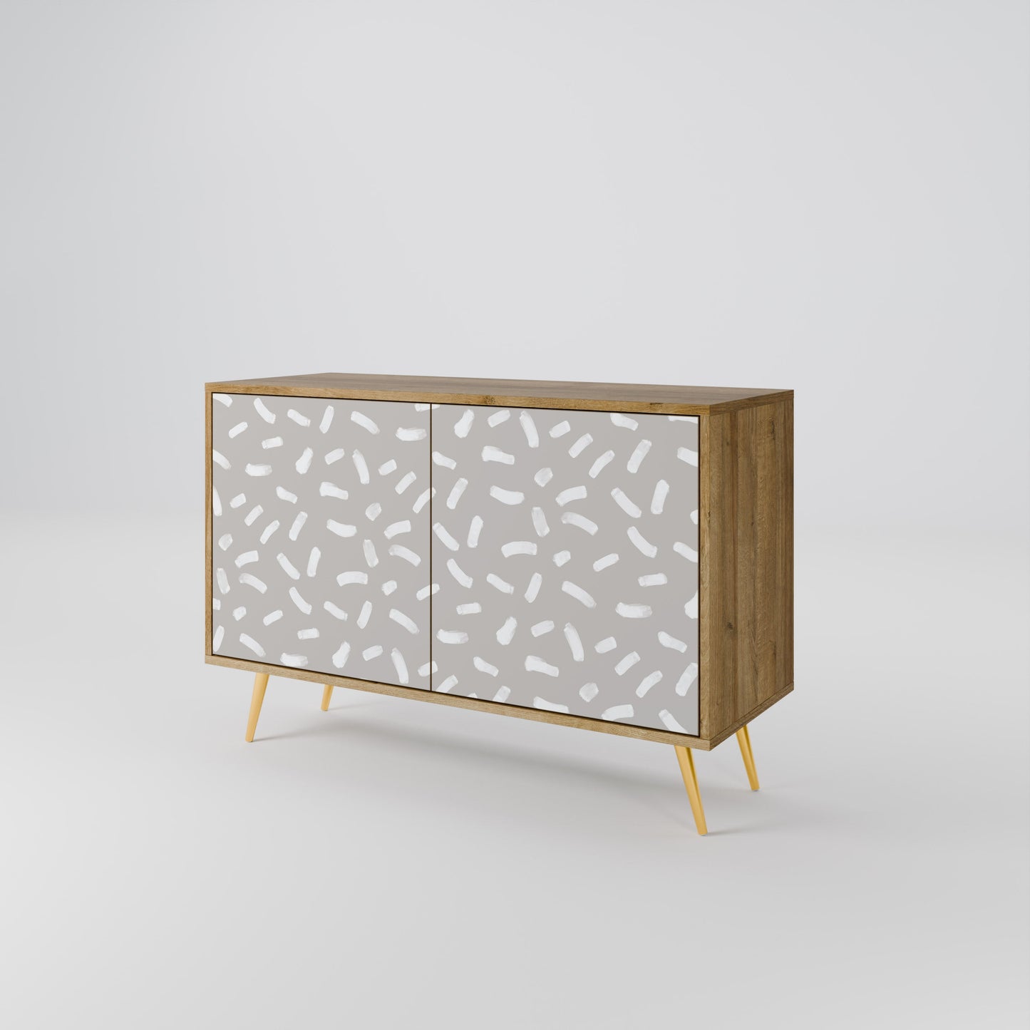 Credenza PASSING SECONDS a 2 ante in effetto rovere