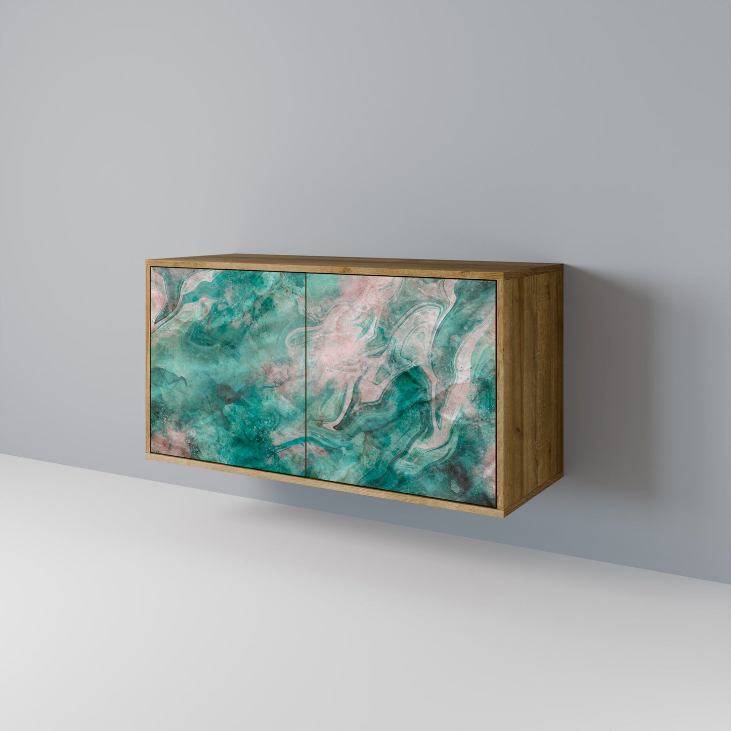 Credenza ABSTRACT ALCHEMY a 2 ante in effetto rovere