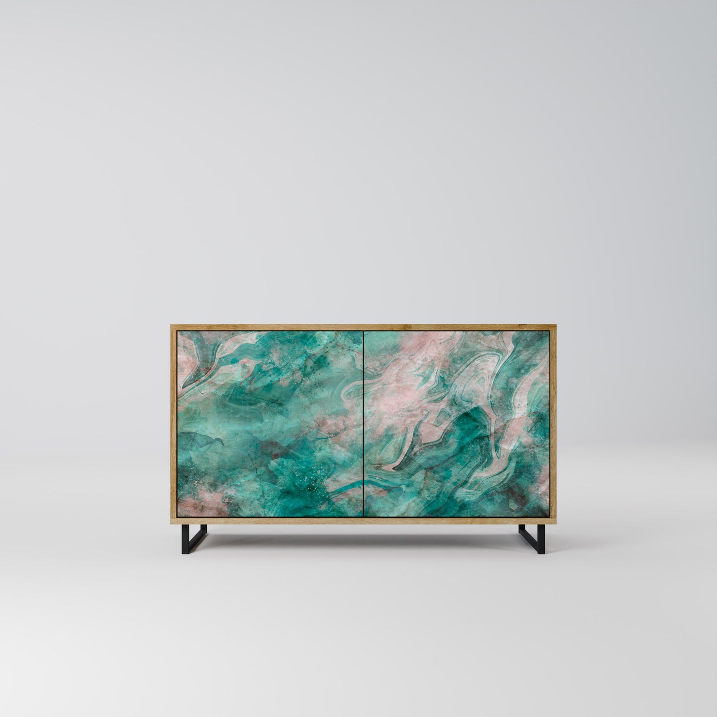 Credenza ABSTRACT ALCHEMY a 2 ante in effetto rovere
