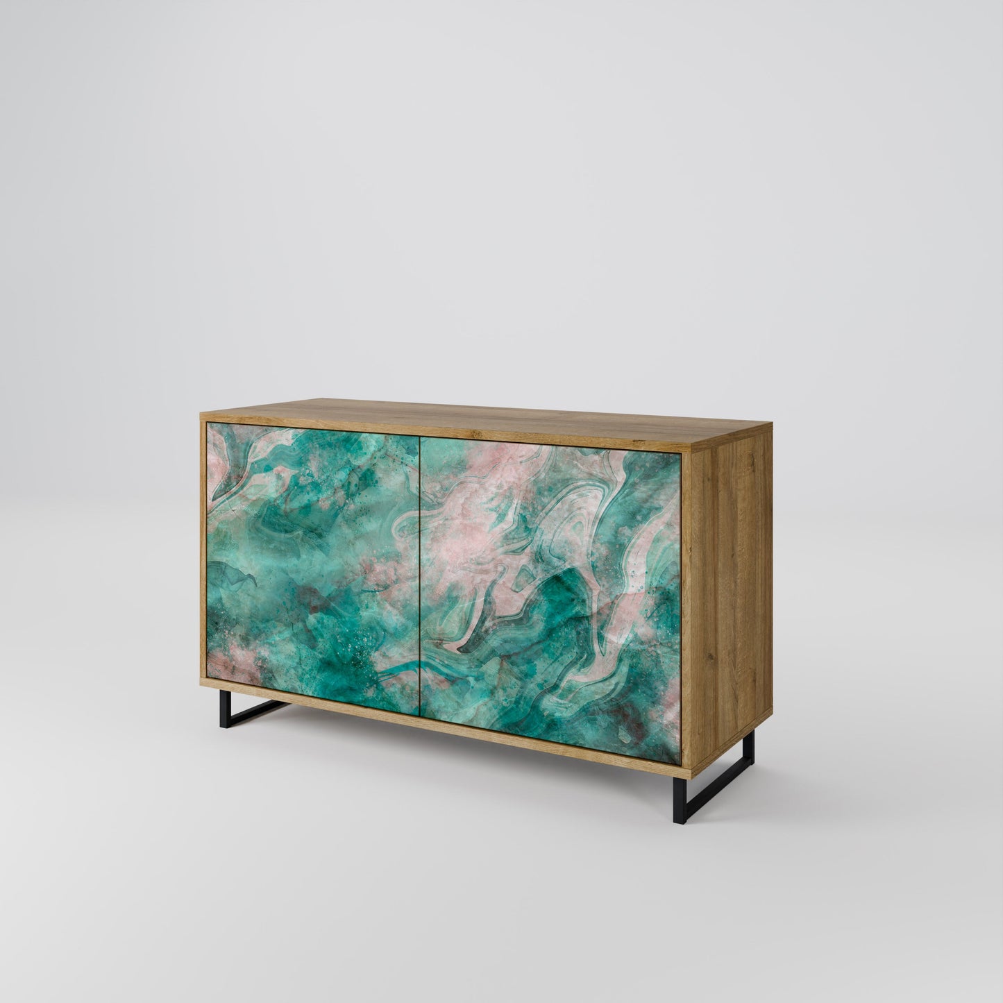 Credenza ABSTRACT ALCHEMY a 2 ante in effetto rovere