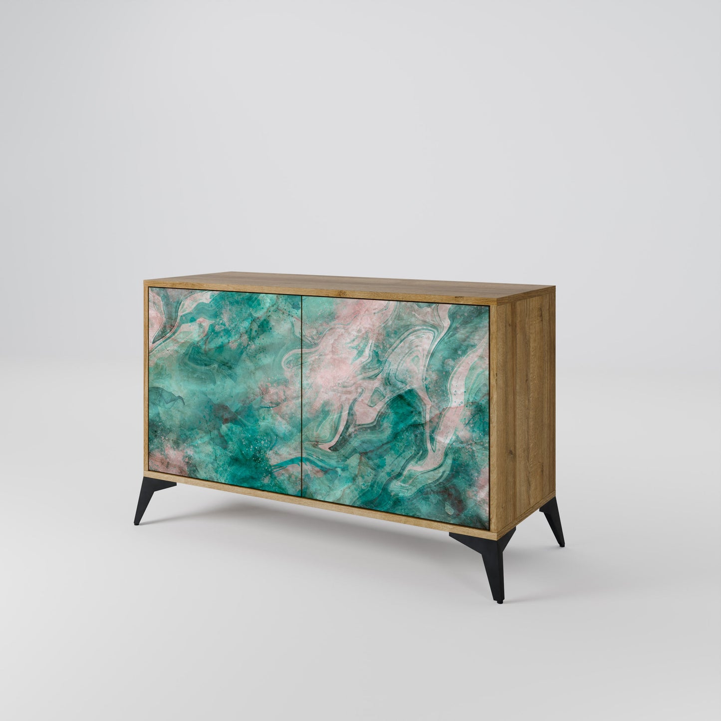 Credenza ABSTRACT ALCHEMY a 2 ante in effetto rovere