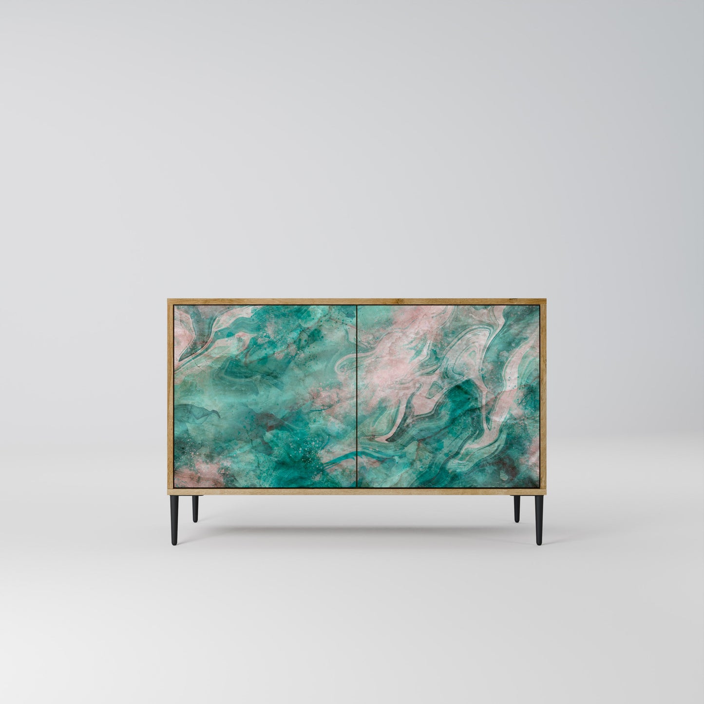Credenza ABSTRACT ALCHEMY a 2 ante in effetto rovere