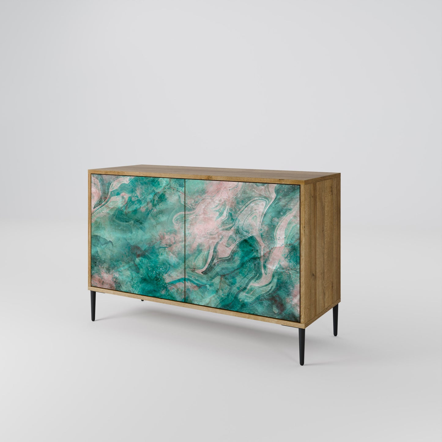 Credenza ABSTRACT ALCHEMY a 2 ante in effetto rovere