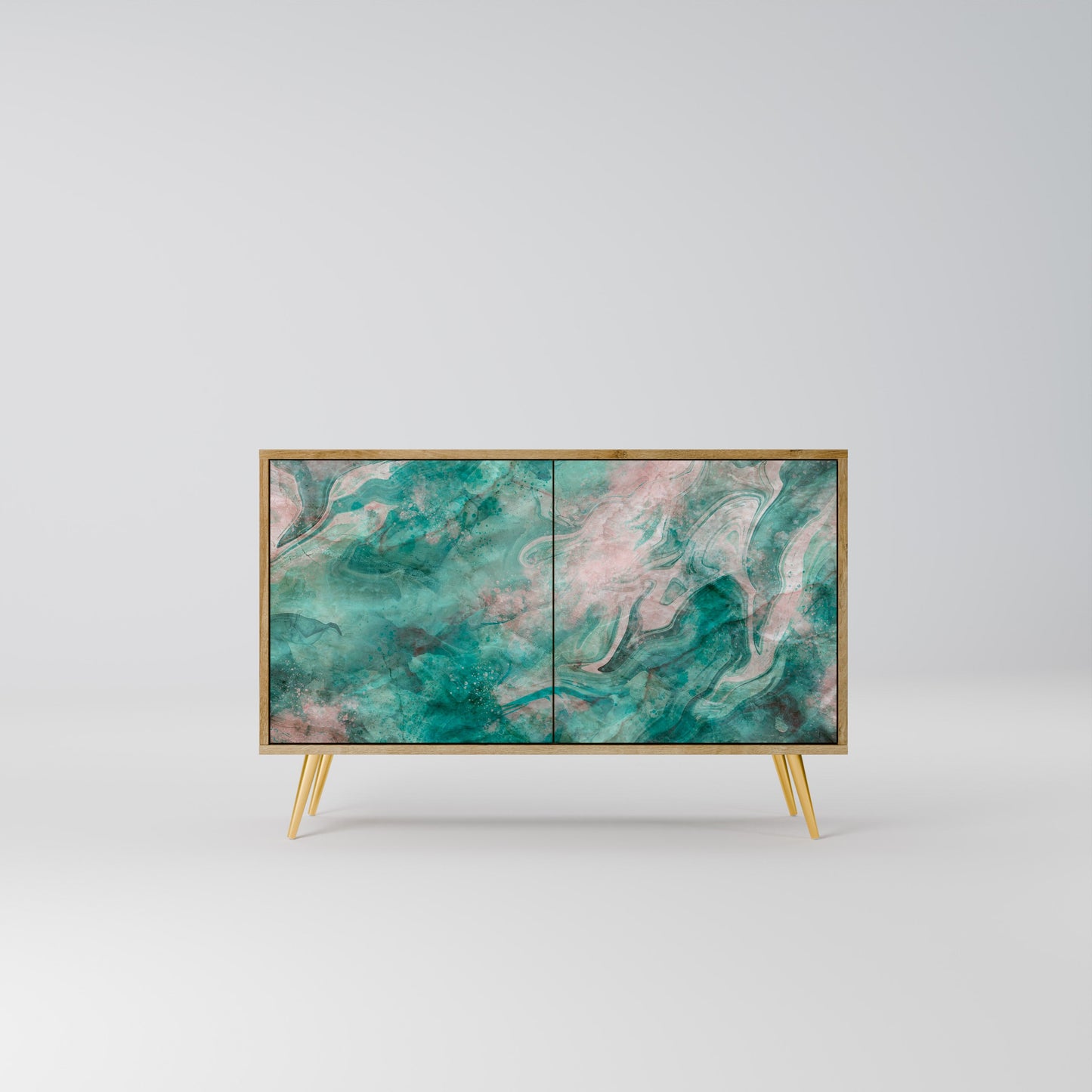 Credenza ABSTRACT ALCHEMY a 2 ante in effetto rovere