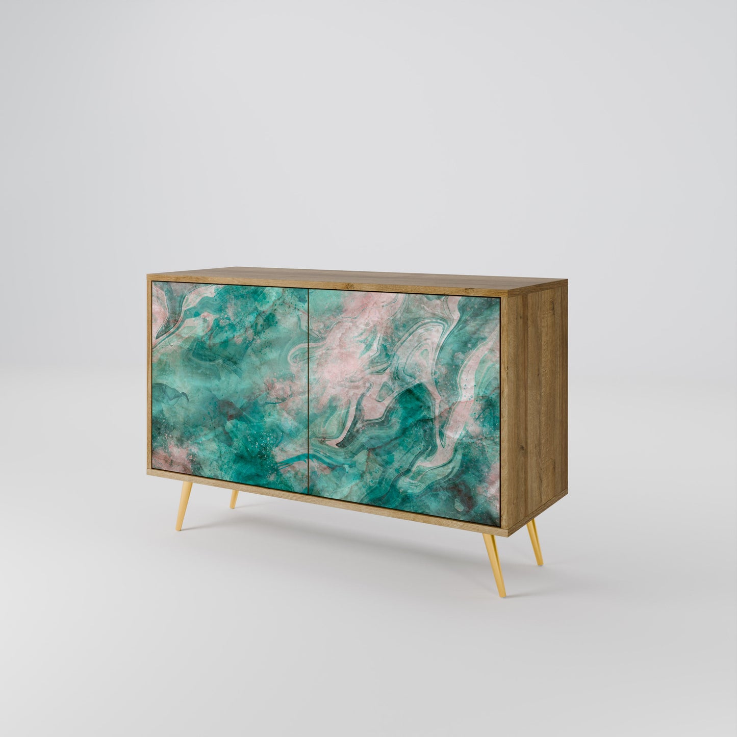 Credenza ABSTRACT ALCHEMY a 2 ante in effetto rovere