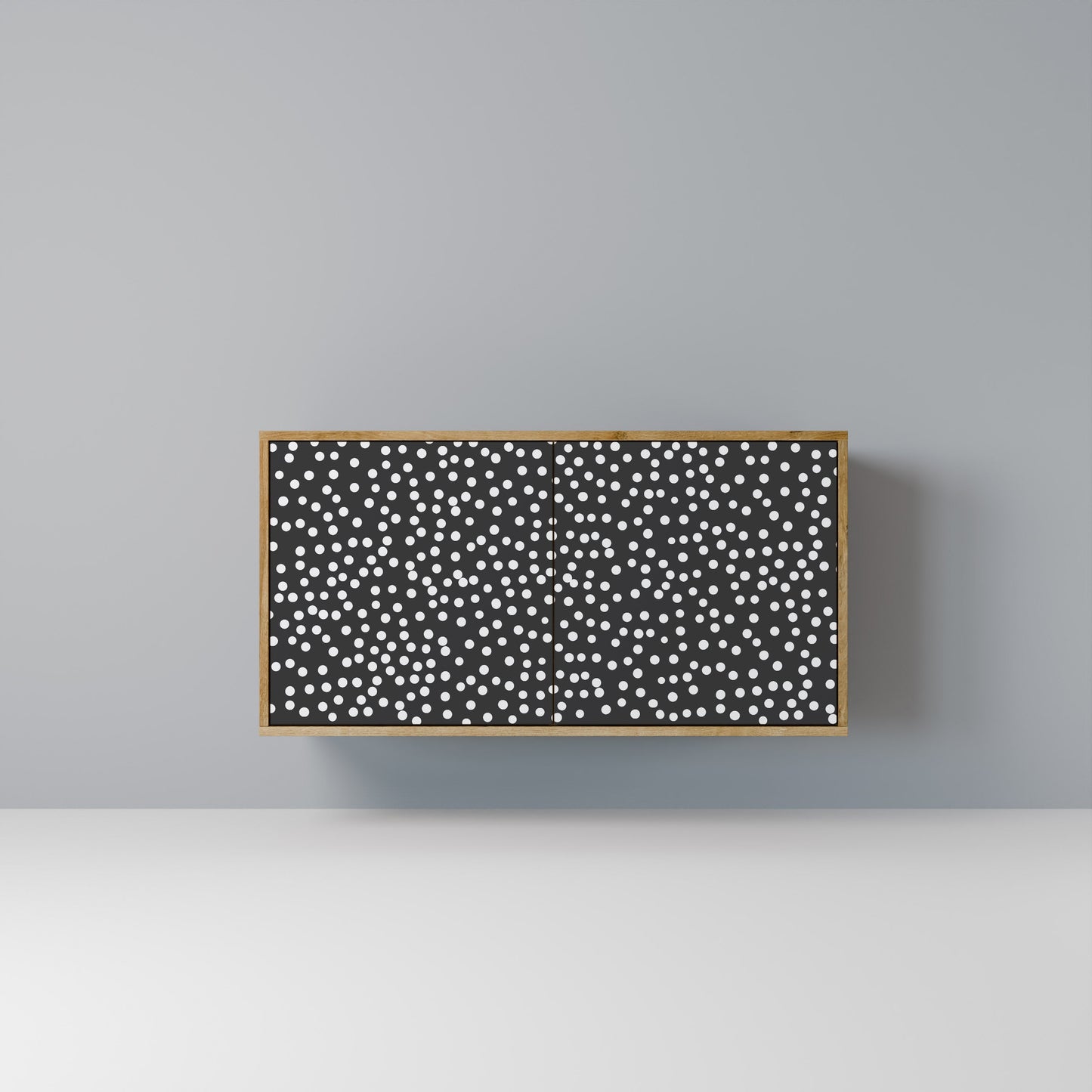 Credenza BLINDING LIGHTS a 2 ante in effetto rovere