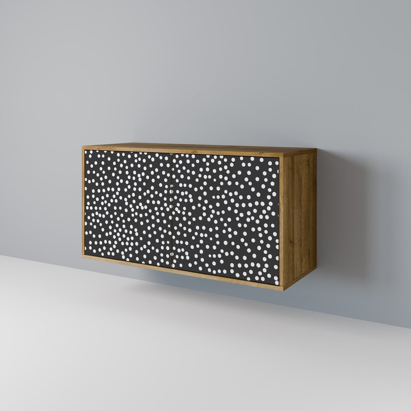 Credenza BLINDING LIGHTS a 2 ante in effetto rovere