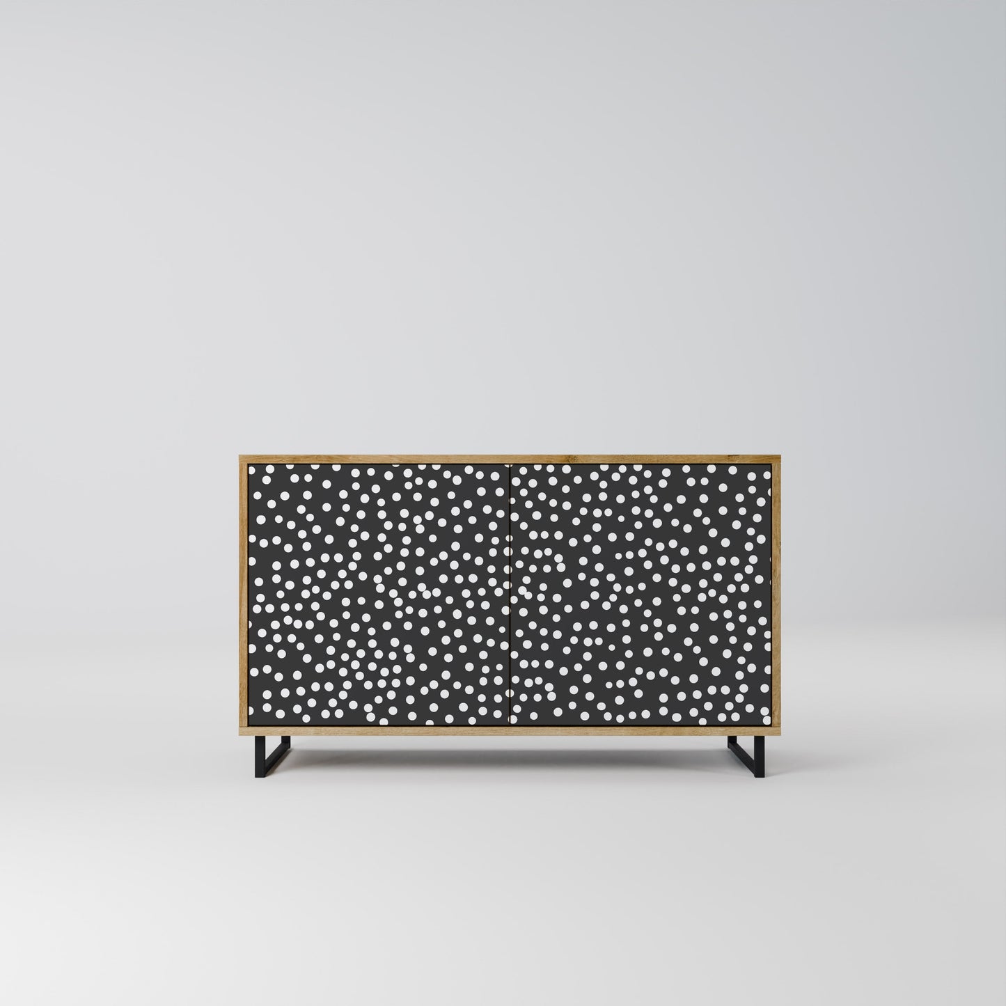 Credenza BLINDING LIGHTS a 2 ante in effetto rovere