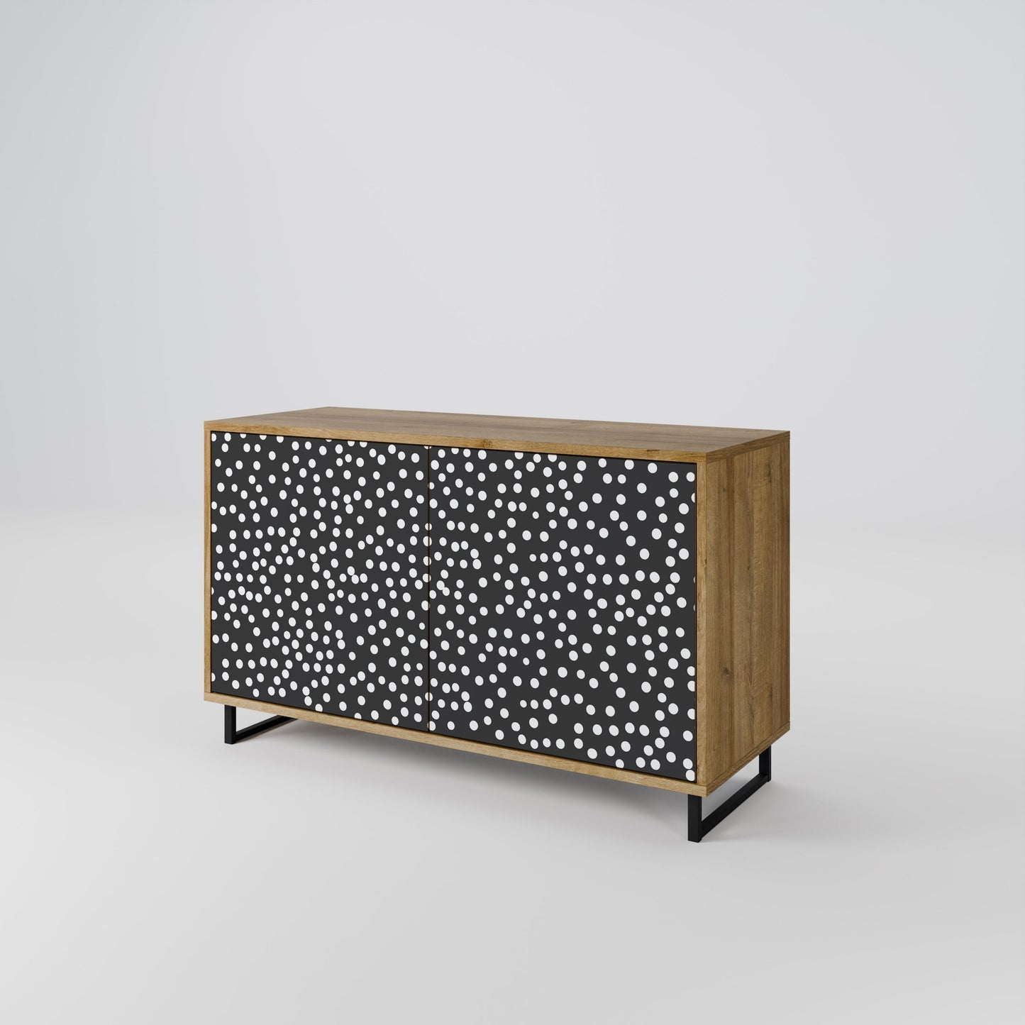 Credenza BLINDING LIGHTS a 2 ante in effetto rovere
