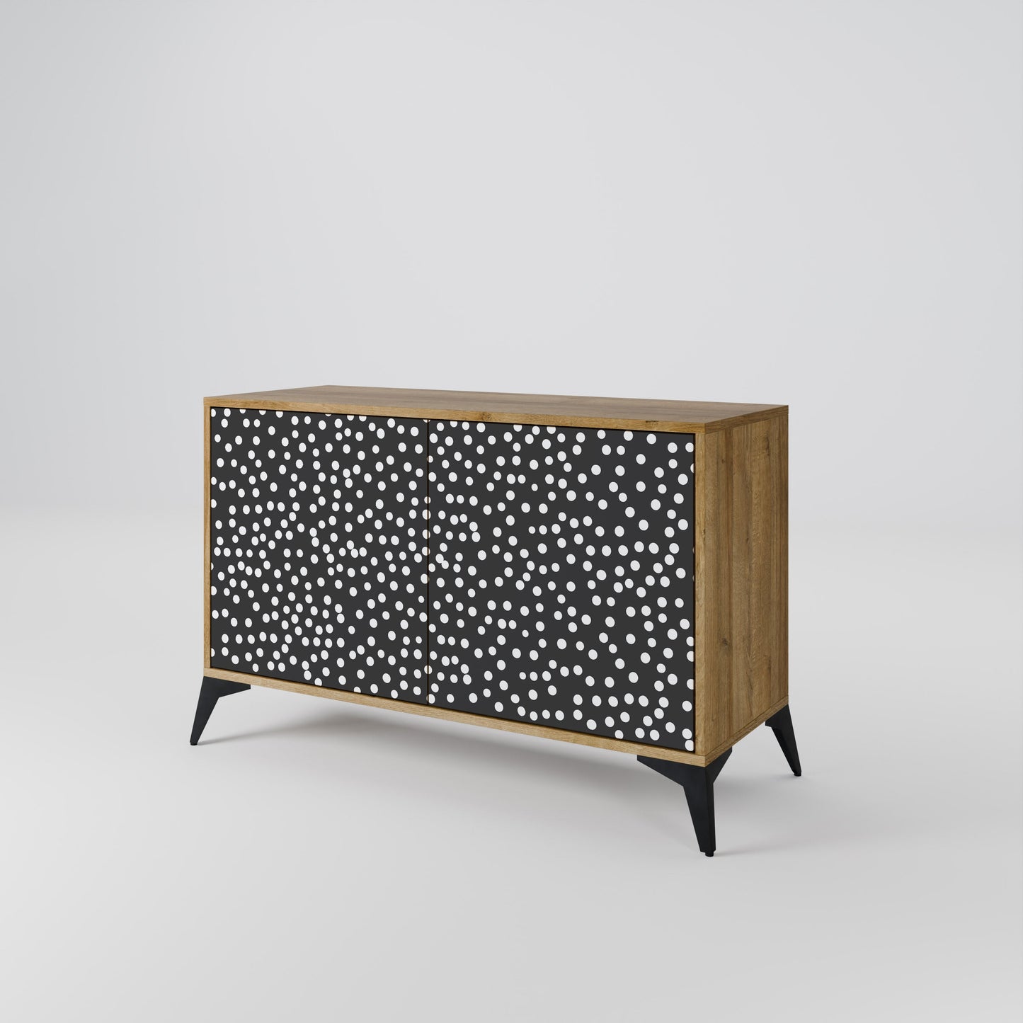 Credenza BLINDING LIGHTS a 2 ante in effetto rovere
