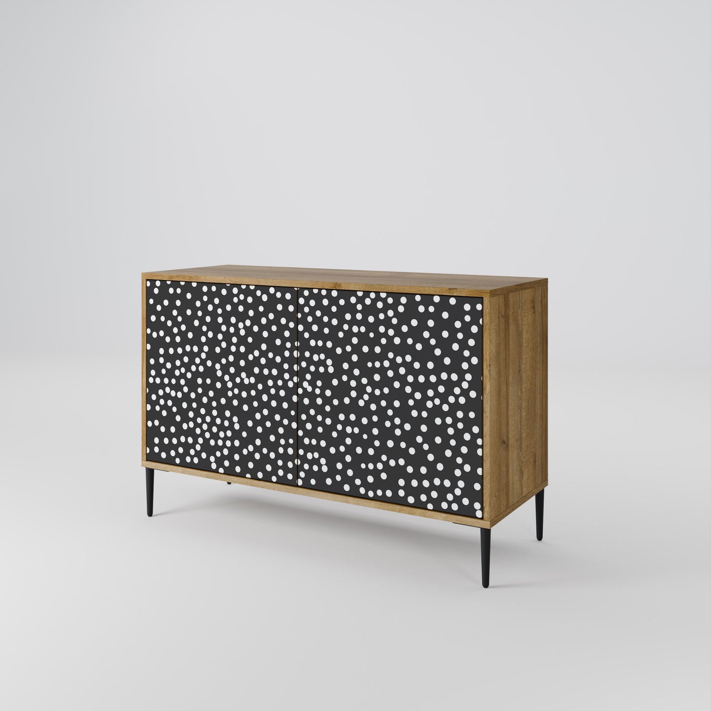 Credenza BLINDING LIGHTS a 2 ante in effetto rovere