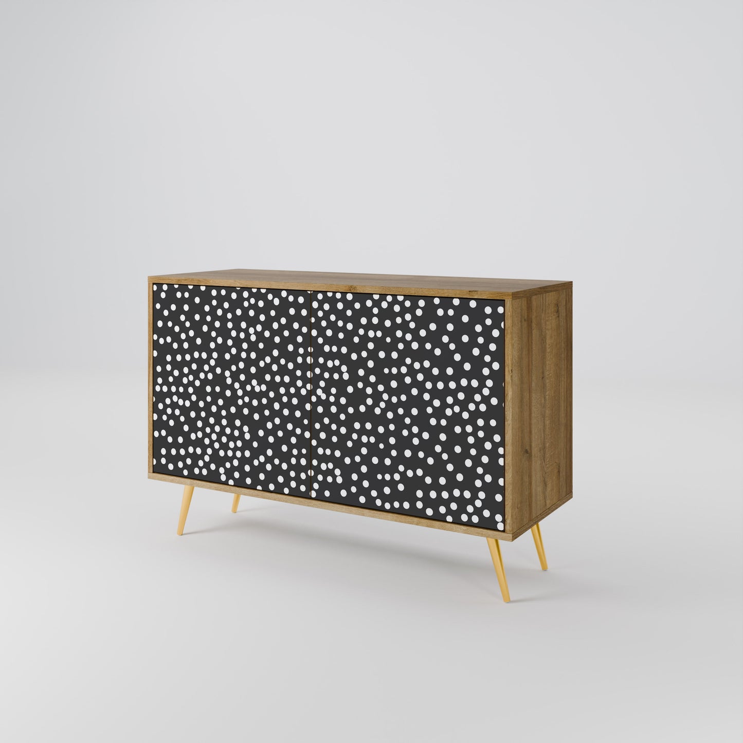 Credenza BLINDING LIGHTS a 2 ante in effetto rovere