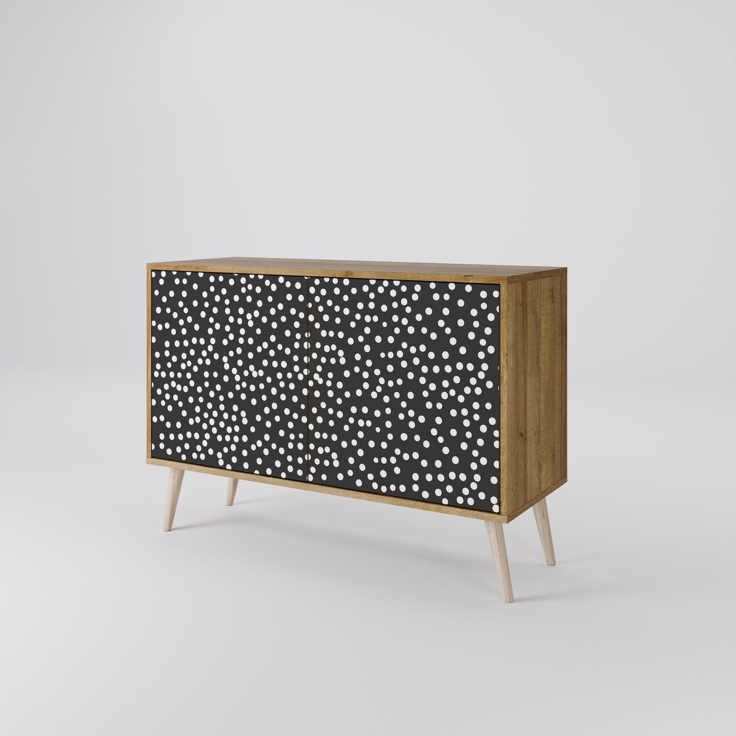 Credenza BLINDING LIGHTS a 2 ante in effetto rovere