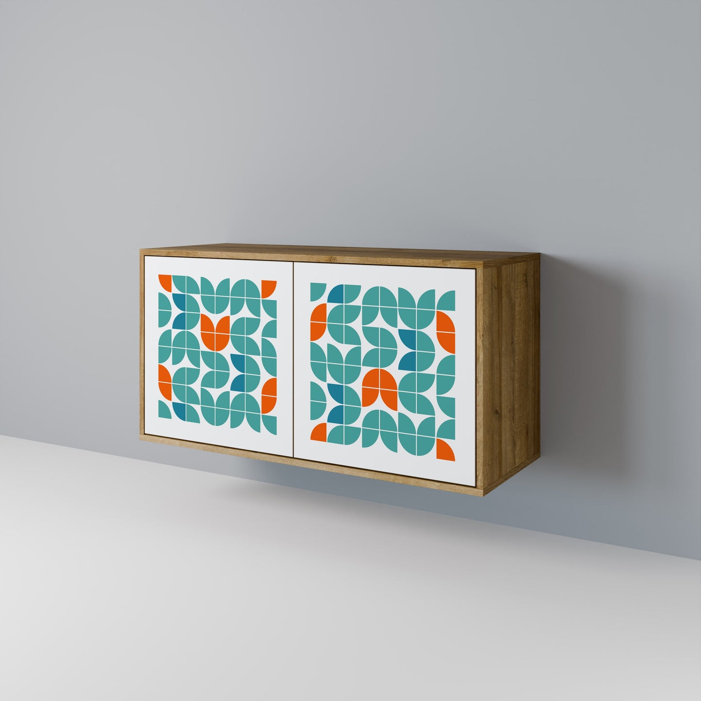 Credenza BE THE CHANGE a 2 ante in effetto rovere