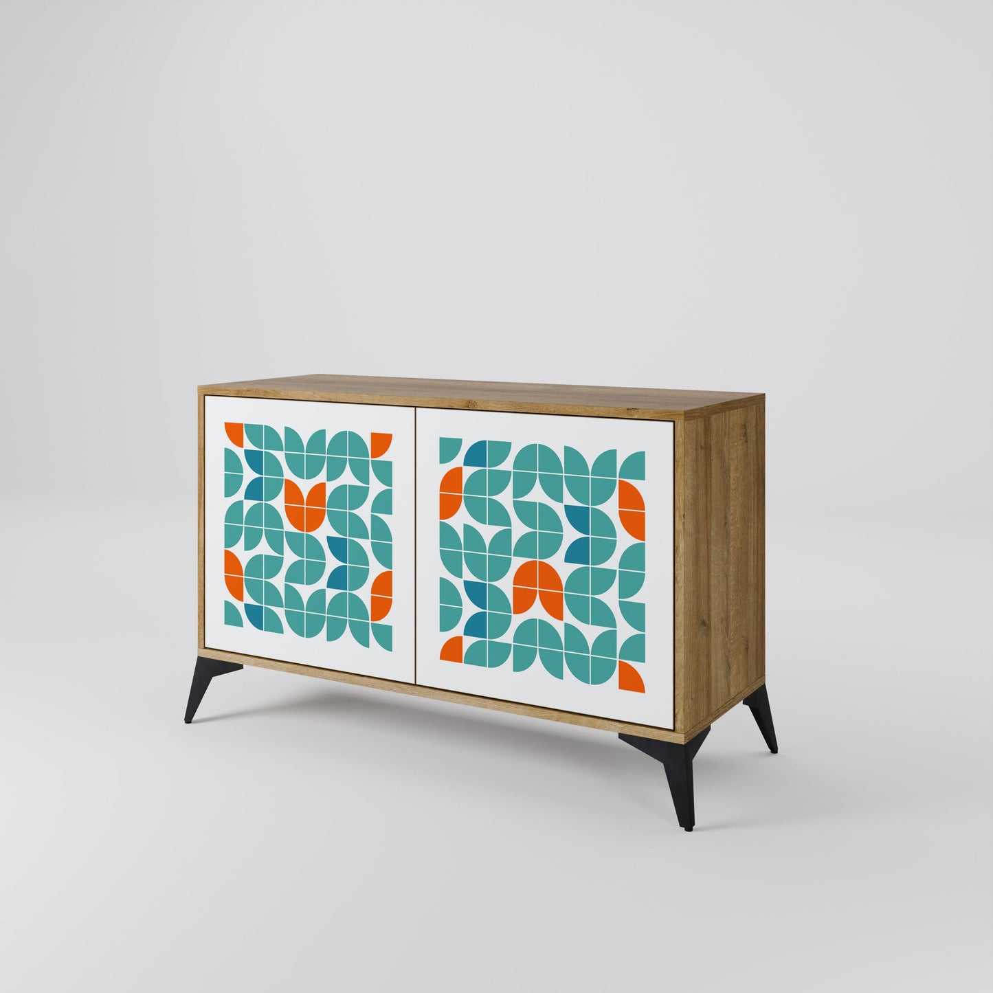 Credenza BE THE CHANGE a 2 ante in effetto rovere